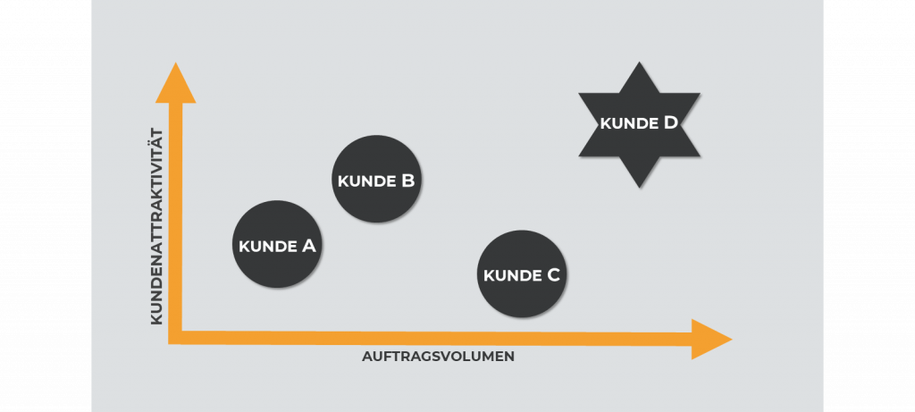 Schlüsselkunden Portfolio Analyse