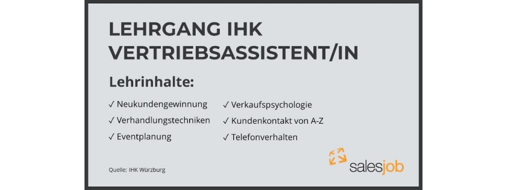 Infobox IHK Lehrgang Vertriebsassistent